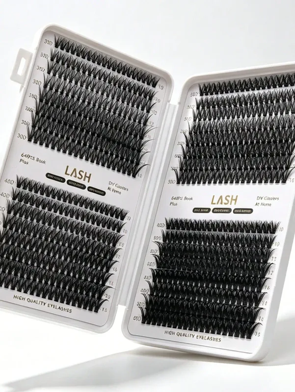 640Pcs DIY Lash Clusters Book Mixed Length 30D 80D D Curl 10-16mm Individual Lashes Home Eye Makeup Tool — image 2