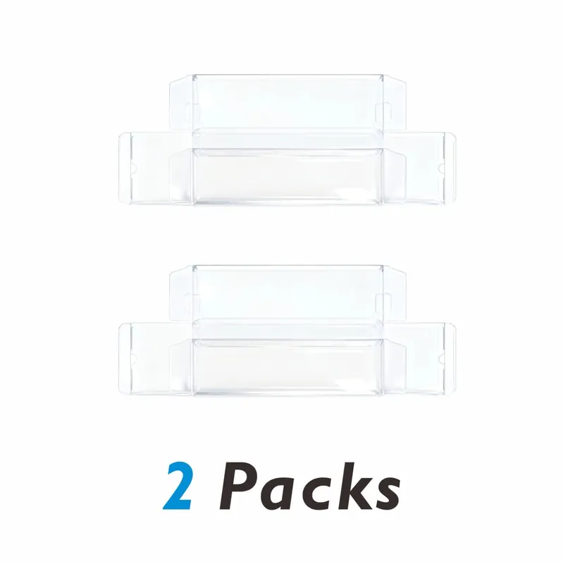 2PCS Clear Plastic Protector Case Super Thick 0.7mm For Mega Charizard EX UPC / 151UPC Box