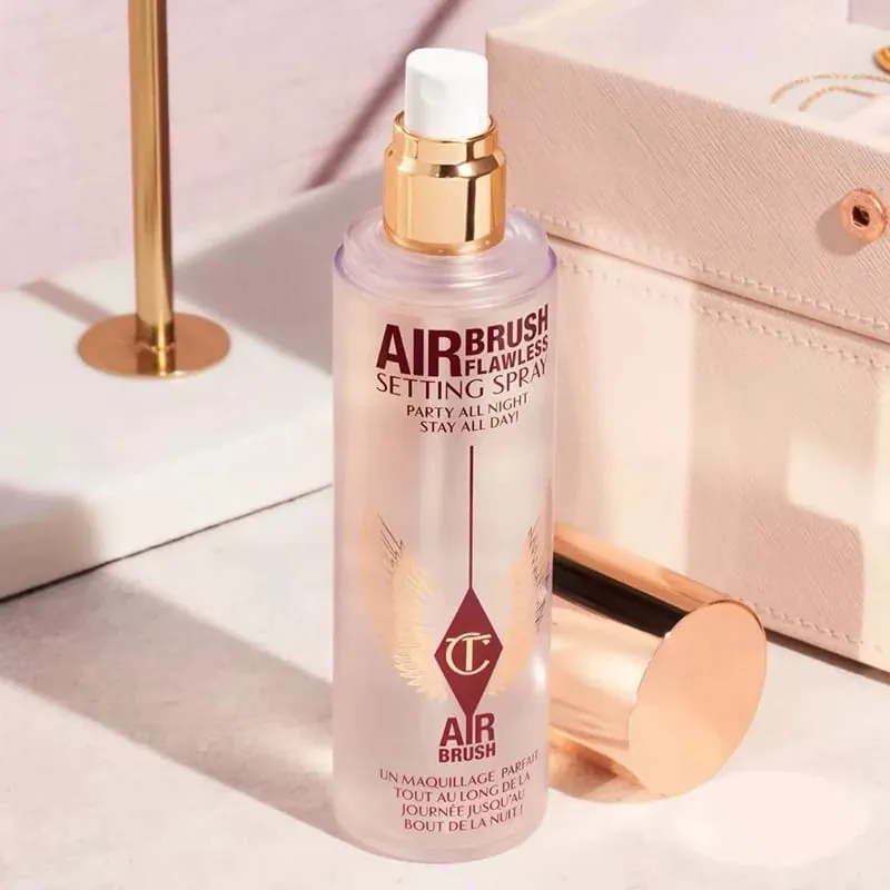 Charlotte Highlighter Foundation Texture continua del trucco Correttore idratante Fissante Spray Essenza Tilbury Cosmetic