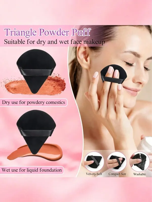 248Pcs Disposable Makeup Tool Set With Storage Box Triangle Makeup Sponges Eyelash Brushes Lip Brushes Eyeliner Brushes