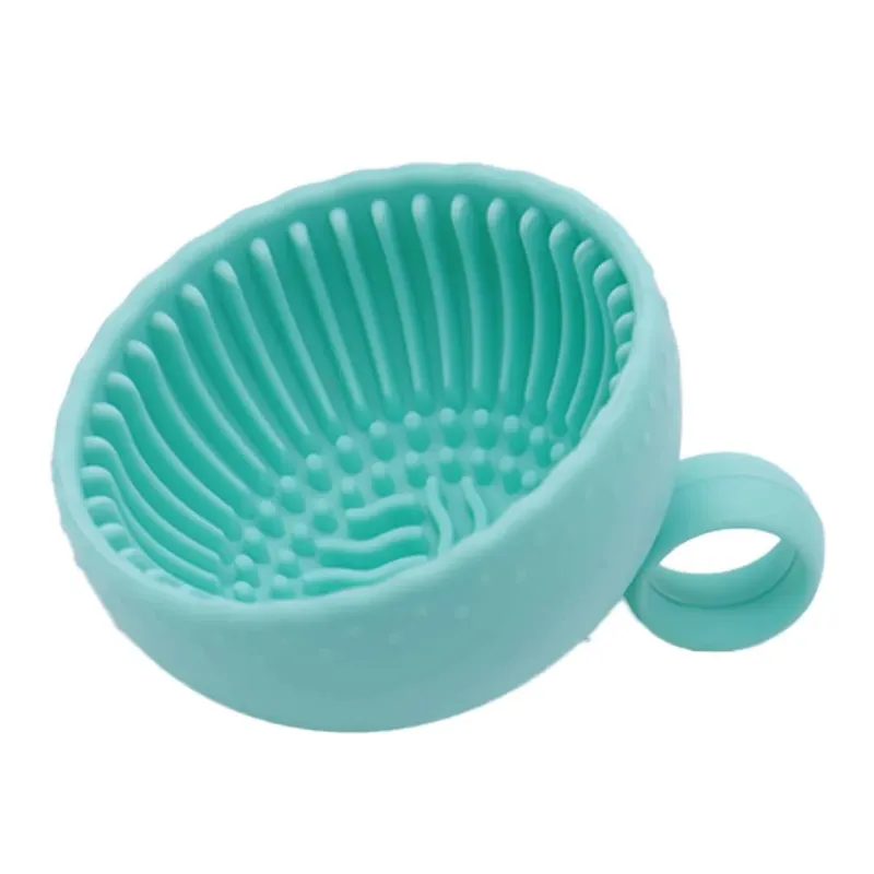 Brush Cleaning Bowl with Brush Cleaning Silicone Makeup Brush Cleaning Bowl for Eyebrows Powder Blusher Face and Eye Brushes — image 10