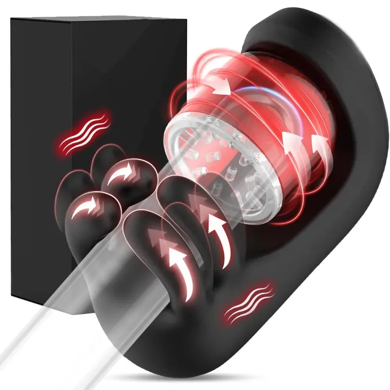 9 Biting Rotating Modes Blowjob Sex Machine Stroker for Training Stimulation Increase Endurance Adult Sex Toys for Men Pleasure