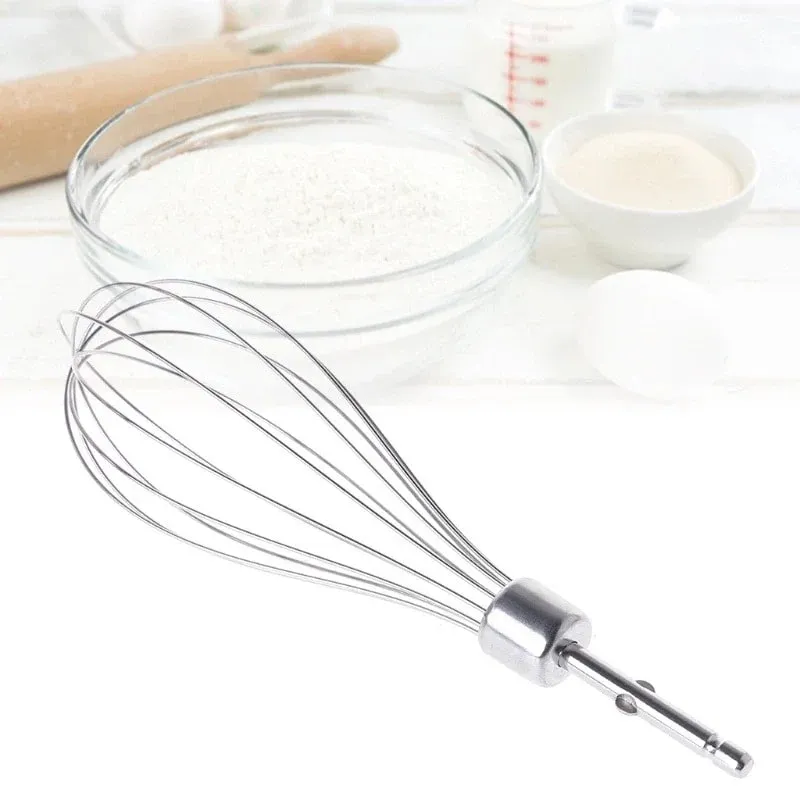 Stainless Steel Egg Beater Stainless Whisk Kitchen Wire Balloon Whisk Milk Egg Beater Egg Mixing Electric Hand Mixer Beaters