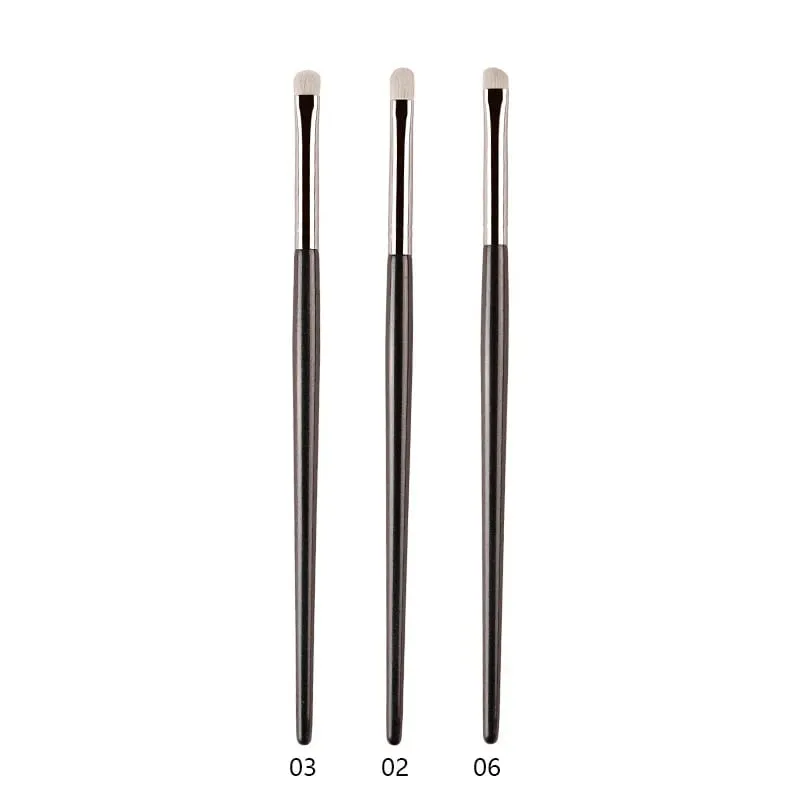 1ks White Pony Hair štětce na make-up na oční stíny Small Smudge Precision Crease Detail Bevel Eye Shadow Make up brush Liner Lip