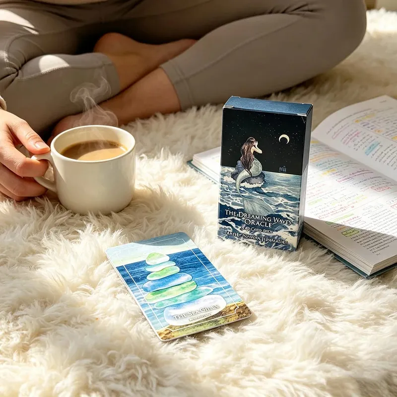 Dreaming Waves Oracle Cards 60 Cards Deep Emotional Guidance Cards Game Perfect for Emotional Healing & Intuitive Reading — image 5