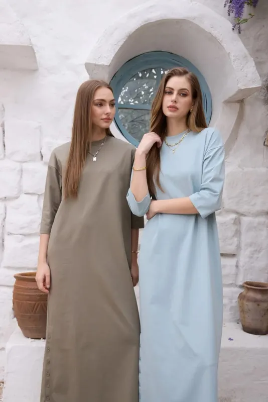 AS SS26 oversize loose T-shirt dress + V neck T-shirt + skirt set casual style woman clothes — image 5