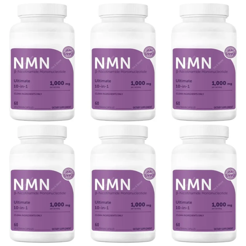 NMN Capsules 1000mg Per Serving with Resveratrol CoQ10 Vitamin C Vegan Formula Daily Wellness Supplement Clean Ingredients 120Ct — image 10