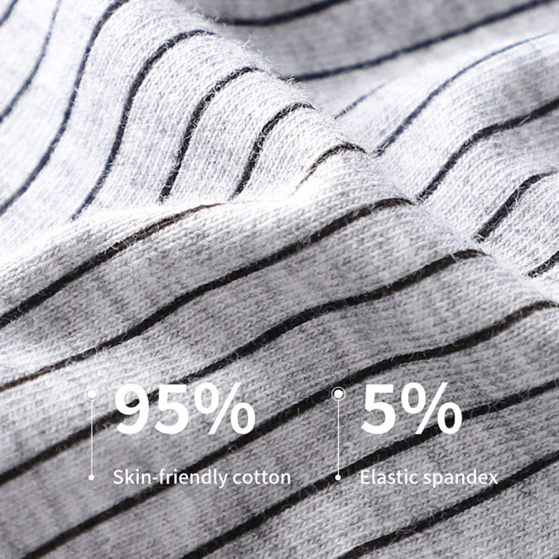 MiiOW 3Pcs Cotton Men's Boxer Underwear AAA Antibacterial Man Boxershorts Seamless Striped Men Underpants Boxer Male Boxer Short
