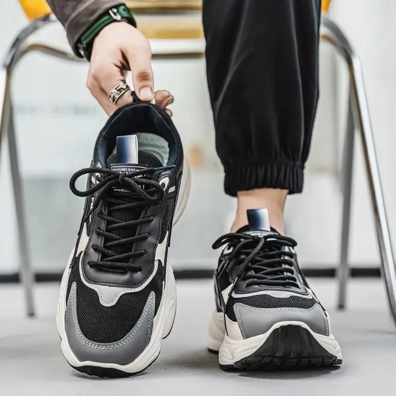 High Quality Shoes for Men Fashion New Breathable Casual Sports Shoes Trendy Sneakers Men Wear-Resistant Platform Sneakers Tênis