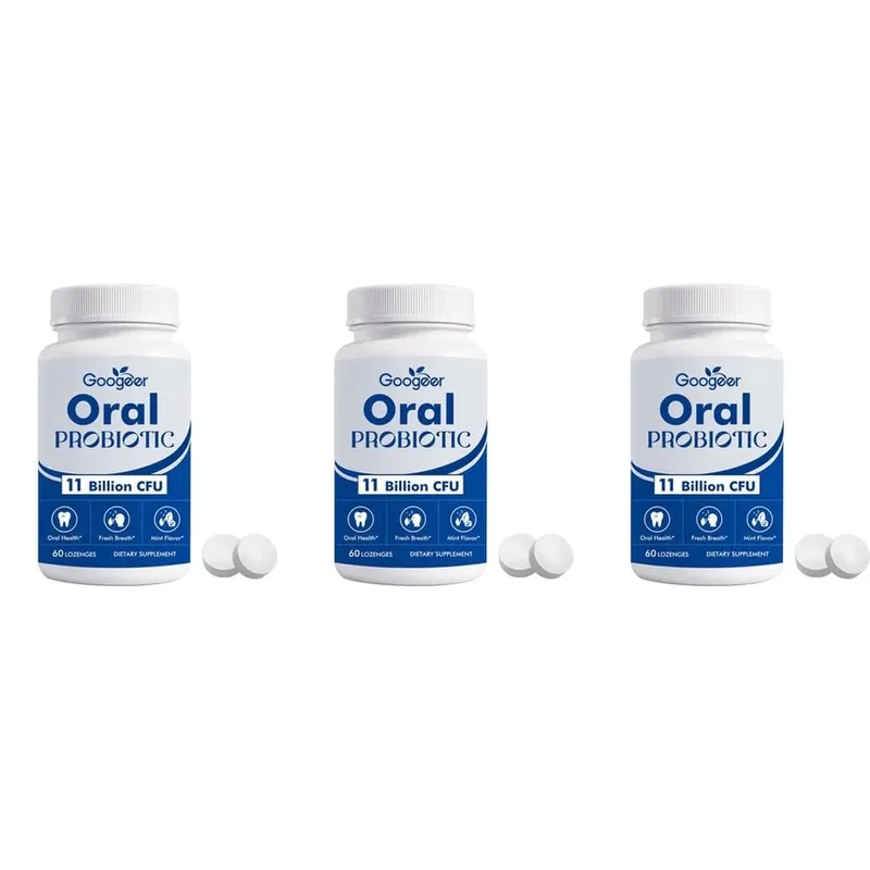 Googeer Oral Probiotic Lozenges 11 Billion CFU Mint Flavor Supports Oral Gum Throat Health and Fresh Morning Breath 60 Lozenges — image 9