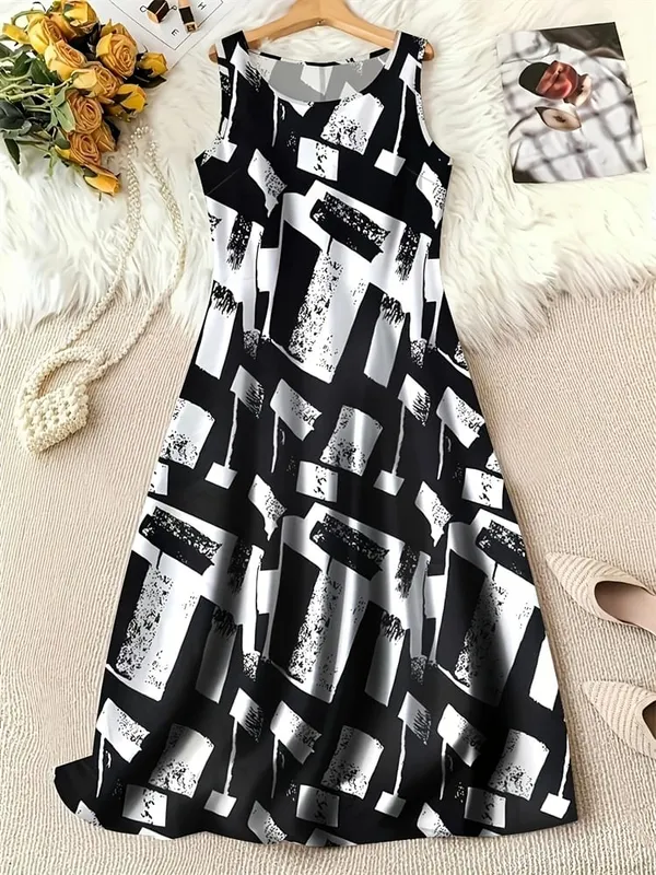 Trendy 3D Women's New Arrival Dresses Summer Street Style Printed Loose-Fit Casual Dresses Outdoor Travel and Party Dresses — image 2