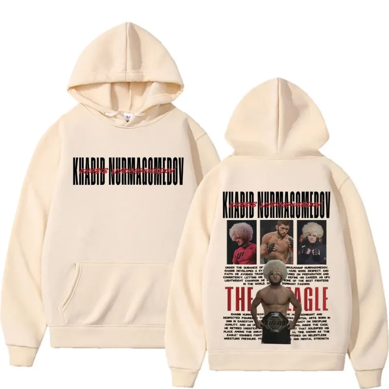 Khabib Nurmagomedov THE EAGLE Merch Sweatshirt Men's Clothing Harajuku Classic Oversized Hoodies Fleece High Quality Cozy Hoodie — image 6