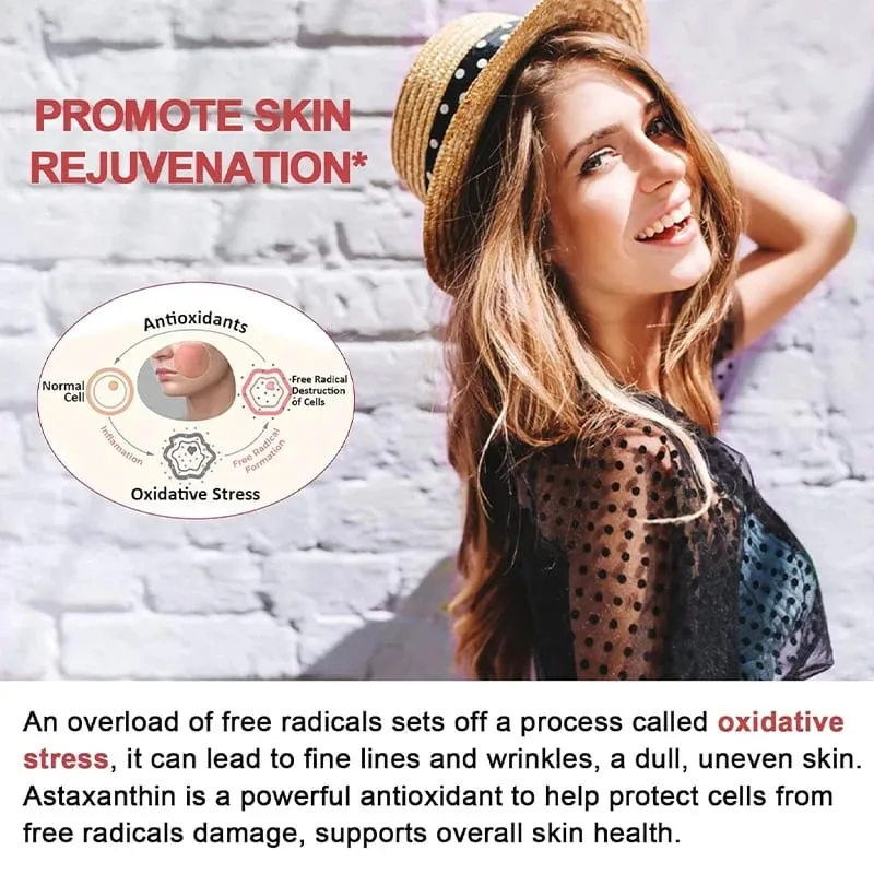 Buy 1 Get 1 Free! Astaxanthin 24mg Supplement for Skin & Eye Health Anti-Aging & UV Defense Reduces Eye Fatigue Non-GMO — image 5