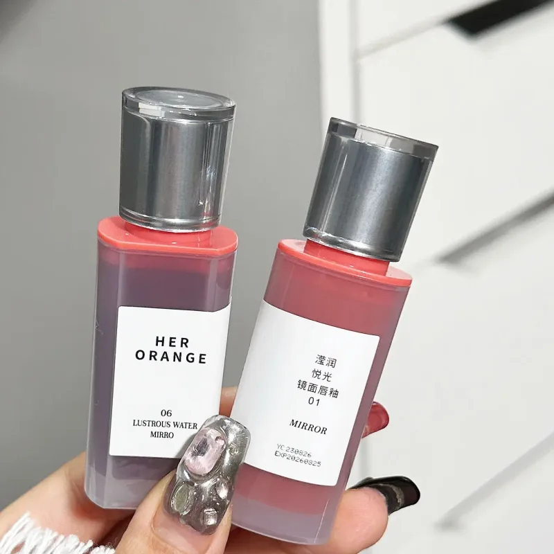Herorange Hydrating Gloss Lip Tint Watery Texture Plump Glass Lips Long Lasting Non-Dry Dating Daily Makeup — image 5