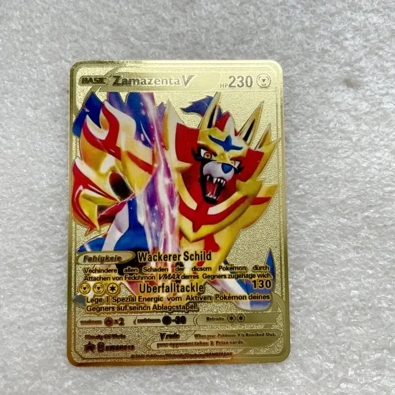 Pokemon Kartı Vmax Metal Pokémon Mektupları Pikachu Gx Mewtwo Charizard Vstar Anime Oyunları Oyuncaklar Altın Demir Oyun Kartları Çocuklar Hediyeler