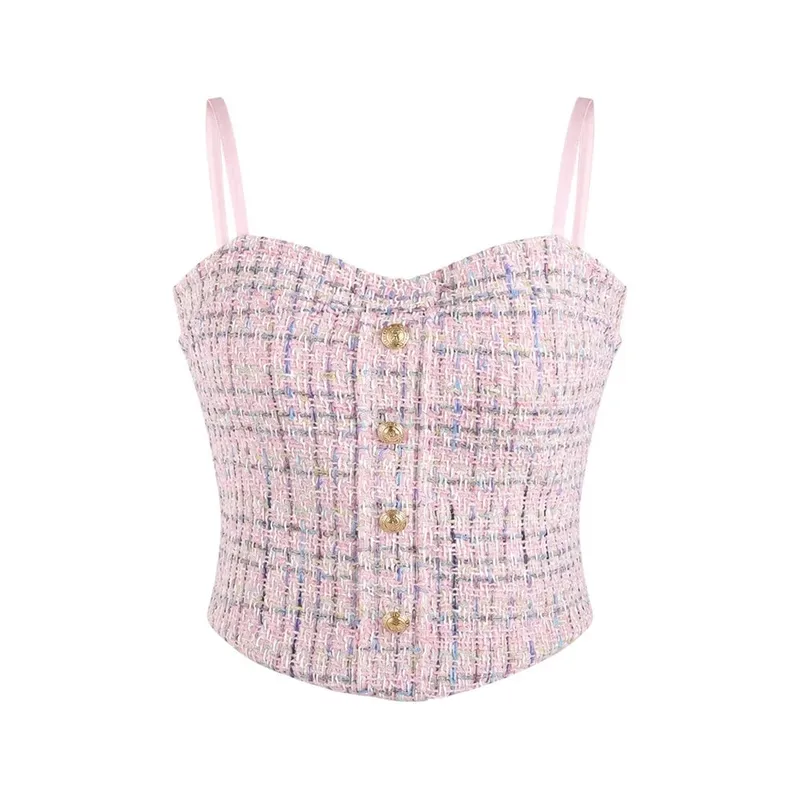 Casual Elegant Summer Tank Tops Slim Underwear Cami Top Shirt Sleeveless Chest Halter Vest Corset for Women — image 12