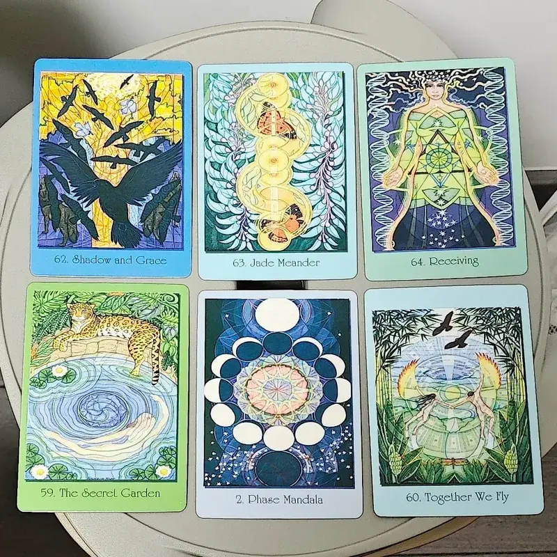 夢幻之路的神聖幾何卡片 10.4*7.3 公分 - 64 張甲骨文卡融合數學科學與靈性 — image 6