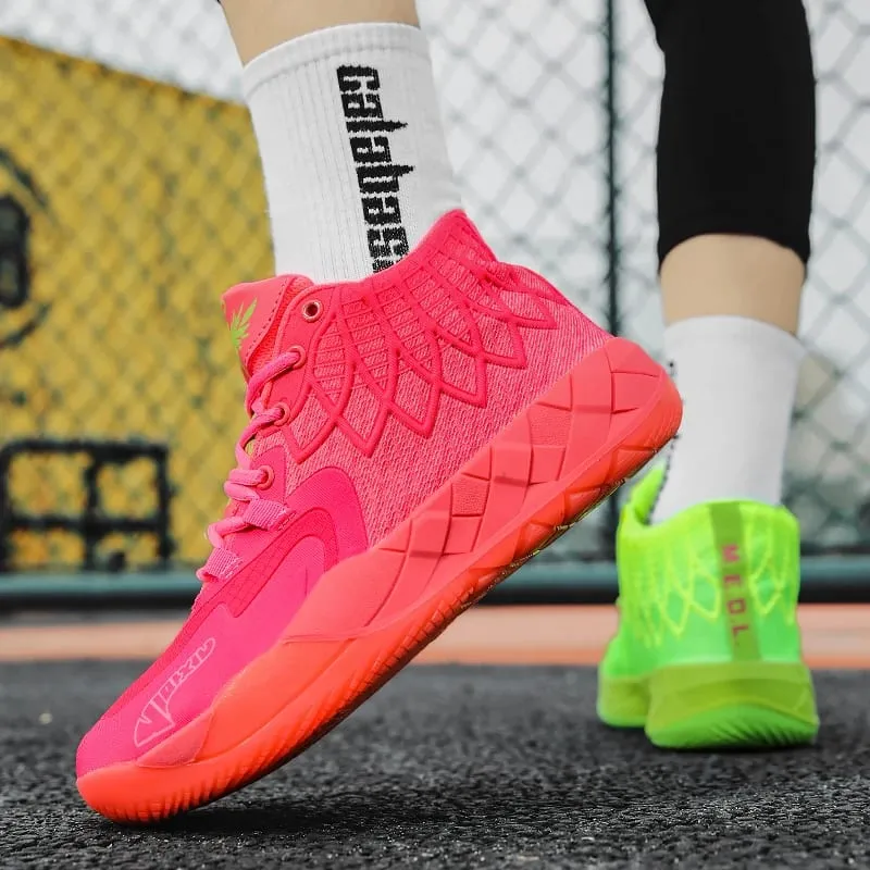 Three-Ball Generation Lamelo Ball Basketball Shoes Yin-Yang High-Top Practical Youth Student Basketball Shoes Men's Sports Shoes — image 3