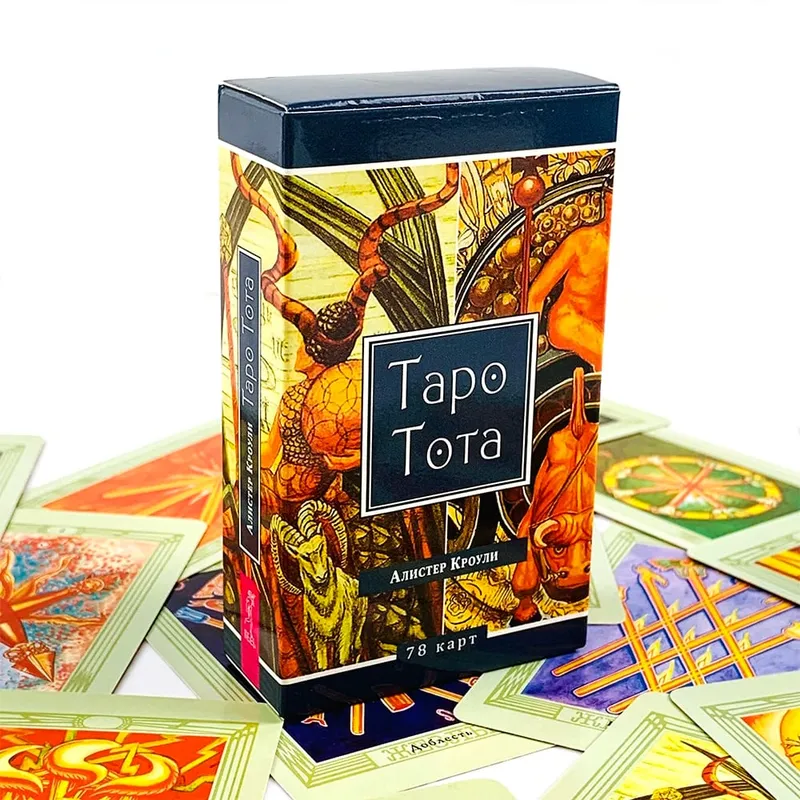Tarot Deck 78‑Cards Russian Version Tapo Tota Mysterious Divination Fortune‑Telling Board Game for Tarot Collectors Practitioner — image 1