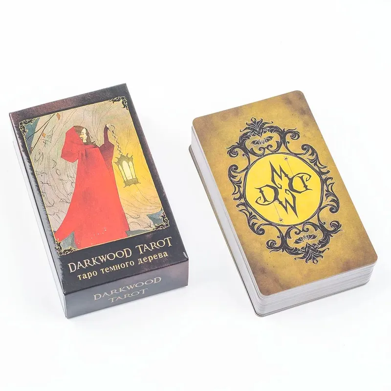 таро темного дерева Darkwood Tarot 78 Cards Deck Russian Visions Divination Edition Deck Board Playing Games 10.3x6CM — image 3