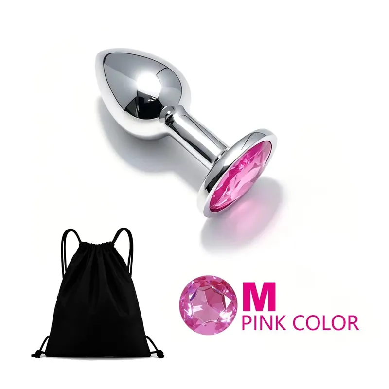 5 Size Metal Anal Plug Butt Plug Sex Toy Butt Toy for Women Men Couples Adult Game Masturbator Anal Diamond Sex Toys — image 17