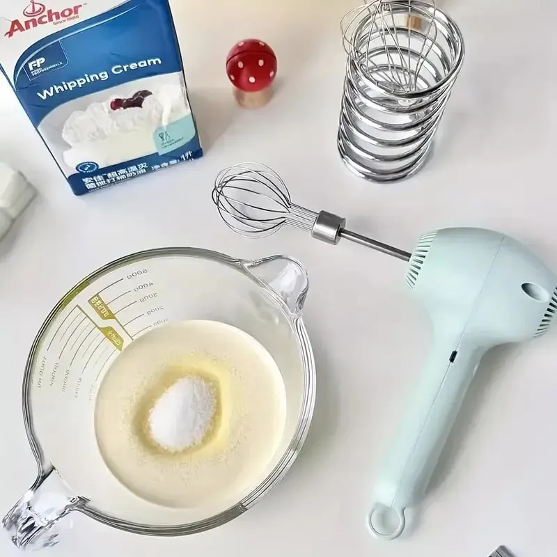 Stainless Steel Egg Beater Stainless Whisk Kitchen Wire Balloon Whisk Milk Egg Beater Egg Mixing Electric Hand Mixer Beaters — image 7