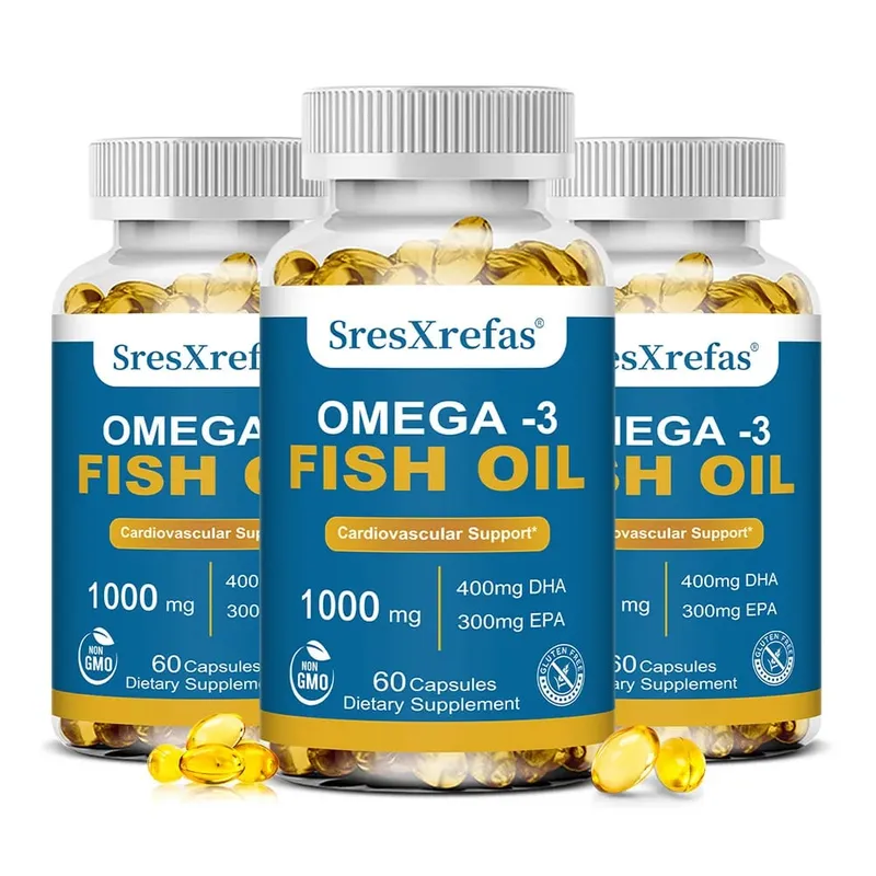 Fish Oil 1000 Mg | Omega 3 + EPA & DHA | Brain Heart Joints Skin and Immune Support | 120 Count Non-GMO Softgels Supplements — image 11