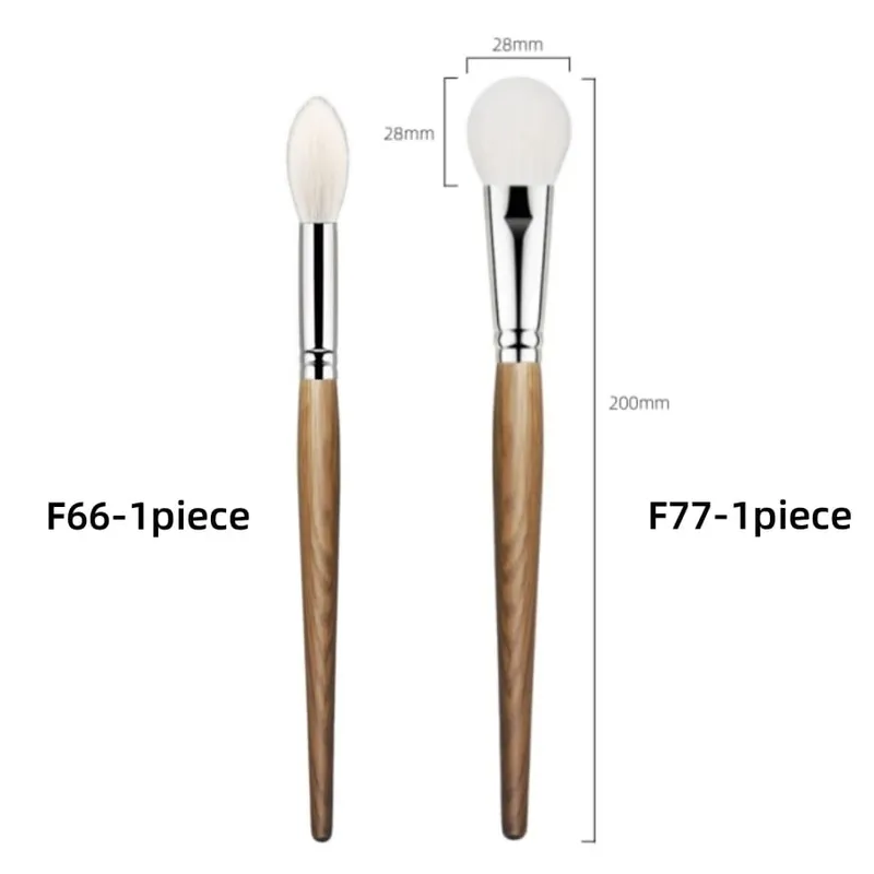 Tapered Highlighter Brush High Quality Natural Hair Face Setting Powder Blending Blusher Makeup Brushes — image 8