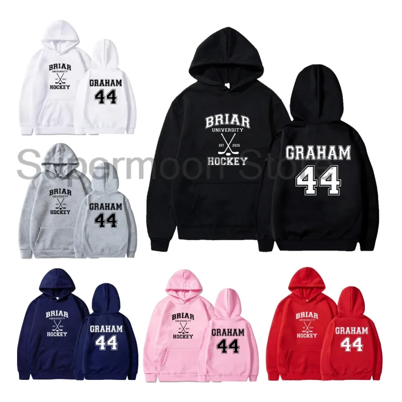 Off Campus Briar University Team Hoodie Unisex Long Sleeve Streetwear Women Men Hooded Sweatshirts