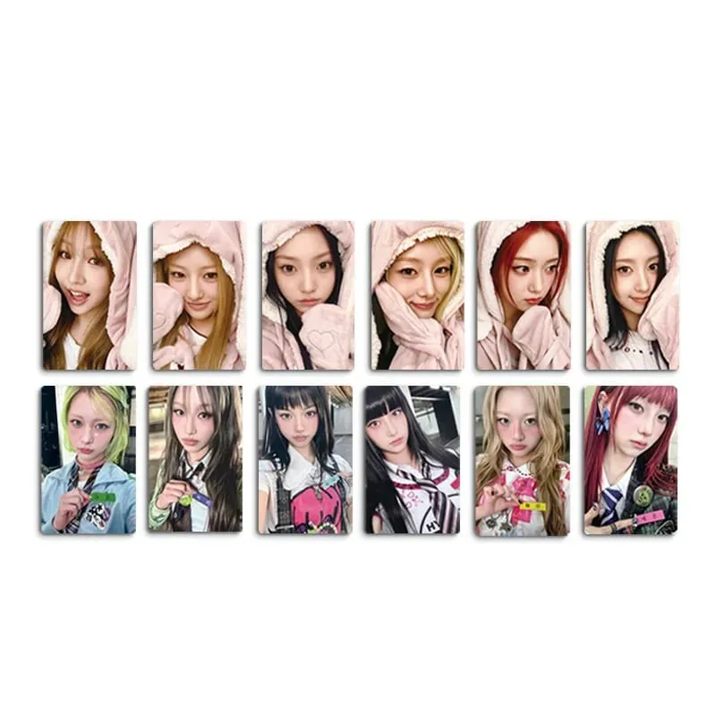 K-pop UNCHILD 6pcs/set New Album "UNCHILD" Pajama Card Nameplate Card Postcard Collectible Card Photo Card Yeeun Heikie Ako — image 6