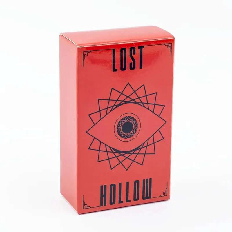 Lost Hollow Tarot 80-Card Game Set with Guidebook - Red Gilded Edges Perfect for Family Parties Compact Size 10.3x6cm — image 3