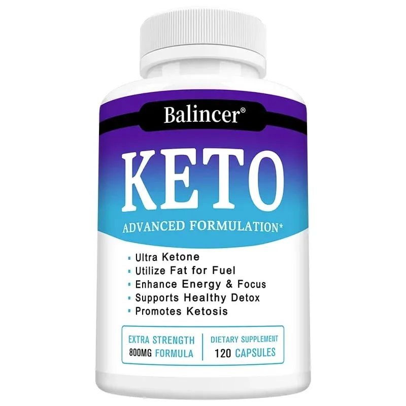 Keto Capsules Support Metabolism Body Management Burn Belly Fat Energy Boost Digestive & Immune Health for Men and Women