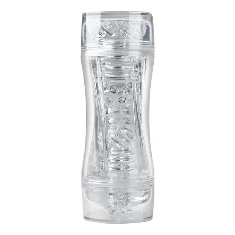 Male 3D Manual Masturbator Transparent Vagina Soft Pussy Sex Toys Realistic Adult Endurance Exercise Sex Toy Pocket Cup for Men — image 4