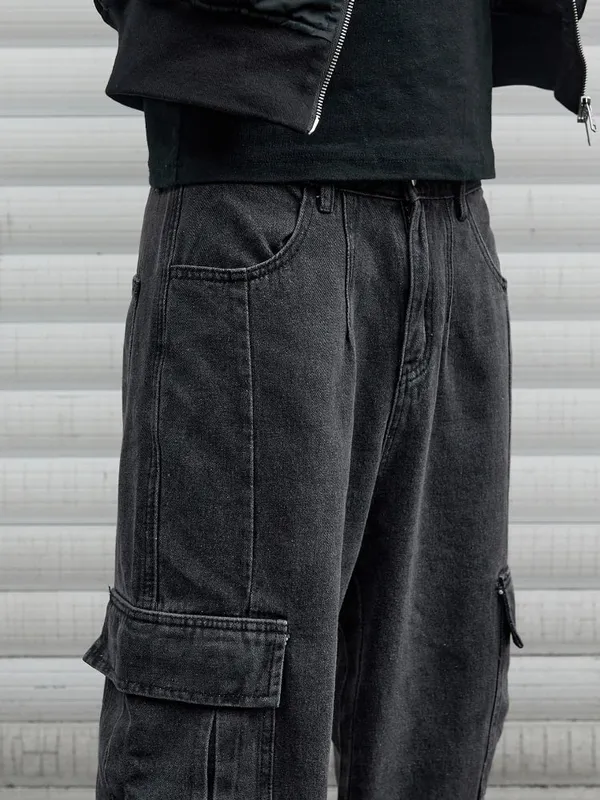 Y2k New Baggy Jeans Male Hip Hop Harajuku Trousers Wide Leg Denim Pants Men's Jeans Streetwear Korean Oversize Cargo Pants — image 6