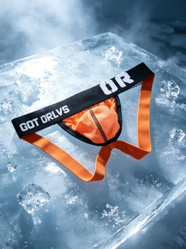 Mens G String ชุดชั้นในตาข่าย Contrast พิมพ์จดหมายเอวยางยืดกว้าง 3D Contour U กระเป๋าตาข่ายวัสดุที่มีความซับซ้อน