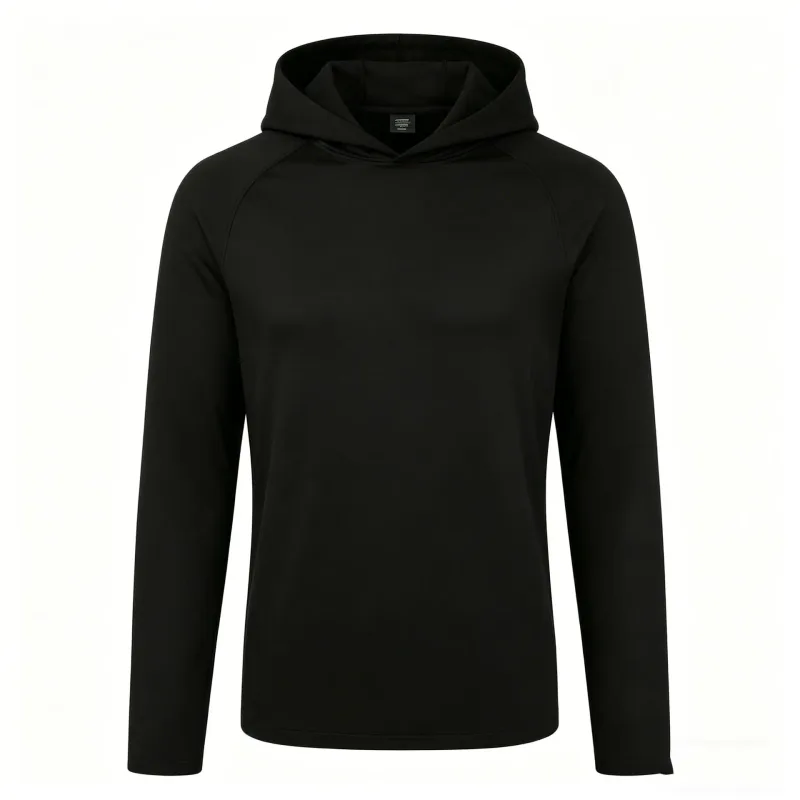 Men's Long Sleeve Hoodies Sun Protection Shirts Solid Quick Dry T-shirt Mens Bodybuilding Fitness Muscle Sportwear Gym Clothing — image 1