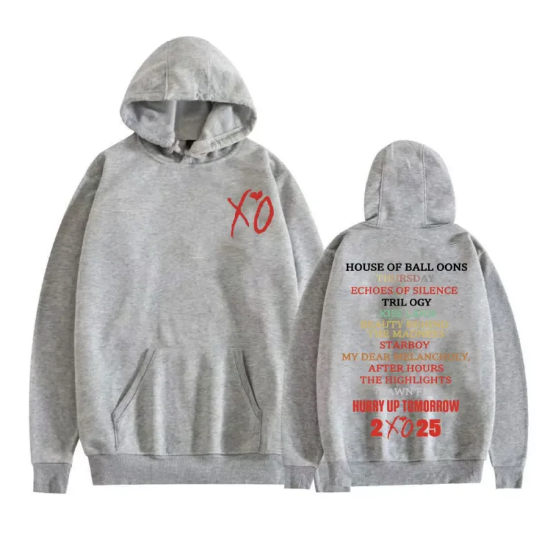 The Weeknd After Hours Album 2025 Print Hoodies Men's Clothing Fashion Hip Hop Street Sweatshirt Fleece Comfort Oversized Hooded — image 8