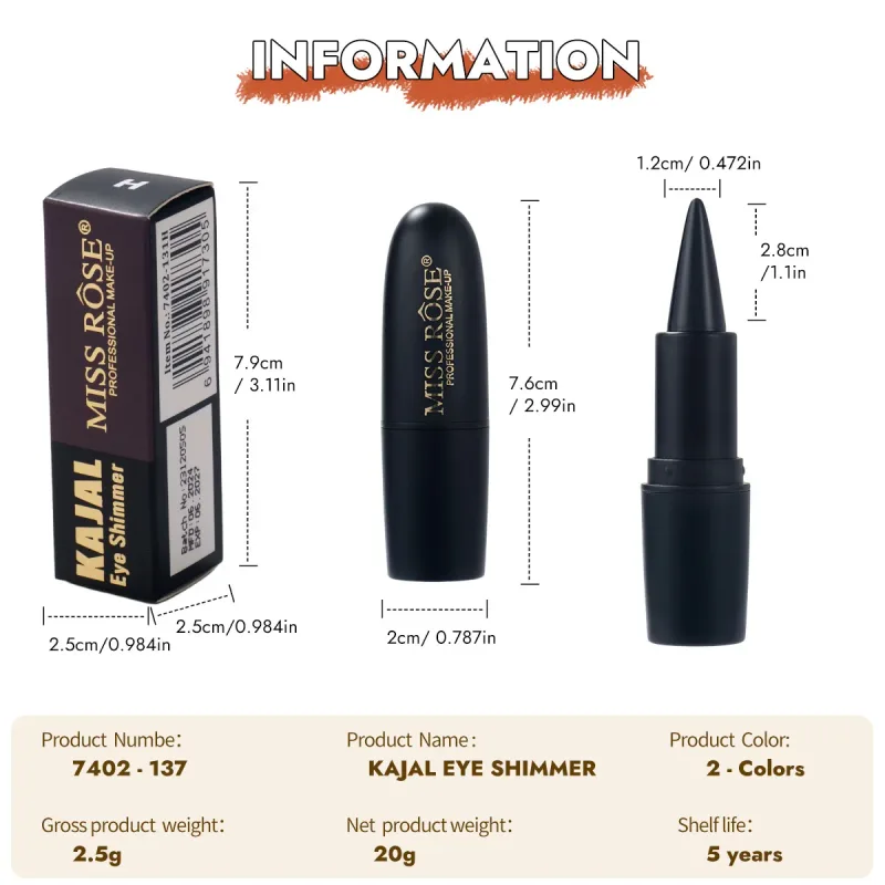 3 Colors Pointed Eyeliner Gel Pen Waterproof Rich Pigment Single Shade Smudge-proof Long Lasting Eye Makeup Liner Pen — image 6