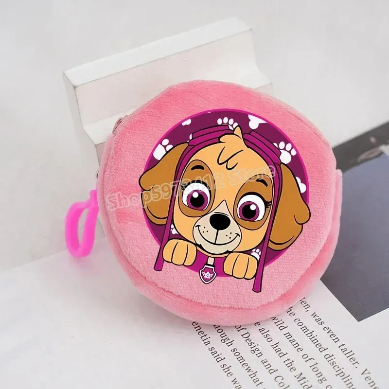 Paw Patrols Round Wallet Cute Keychain Bag Printing Coin Zipper Purse Anime Small Change Bags Convenient Mini Storage Pouch Gift — image 8