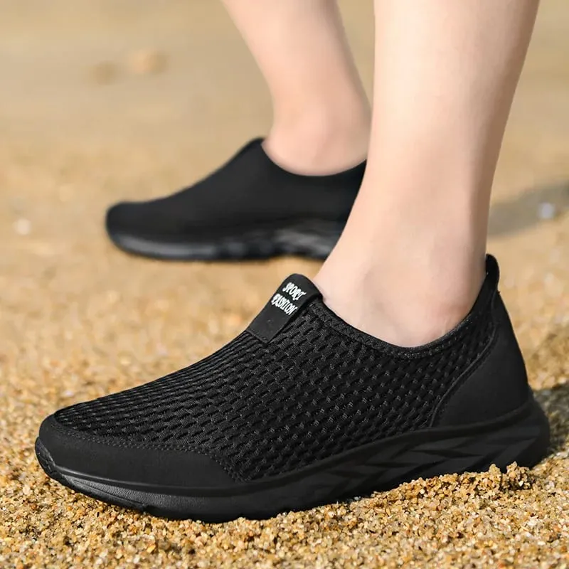 Men Shoes Sneakers Brand Man Casual Flats Shoes Loafers Slip on Male Mesh Big Size 48 Breathable Spring Autumn Summer 2026 New — image 5