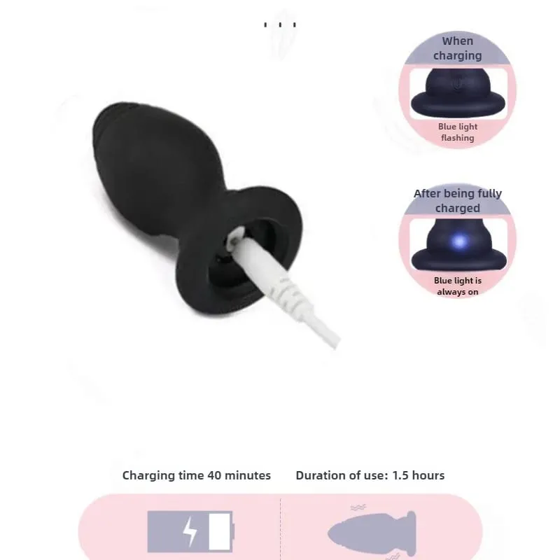 Fox Tail Anal Plug with Remote Control Vibrating - Faux Fur & Silicone Role Play Adult Toy Multi-Color BDSM Sex Toys for Couples — image 5