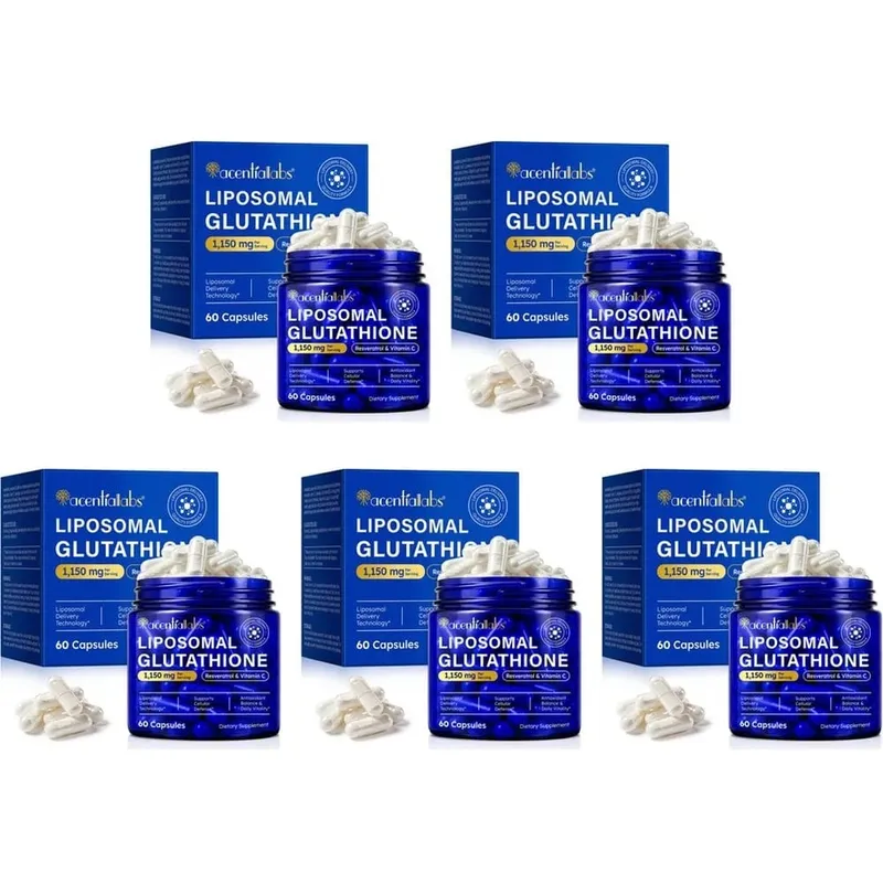 Cápsulas de glutatión liposomal con resveratrol y vitamina C para defensa antioxidante, soporte inmunológico y celular, 60 cápsulas — image 11