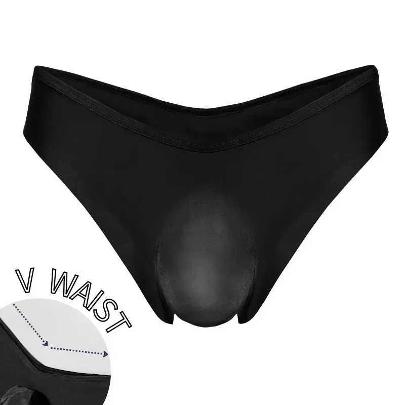 1 Piece Men's Sexy Semi Sheer V-Waist High Cut Briefs - Ultra-Thin Cool Touch Lightweight Breathable Soft Casual Men Underwear — image 11