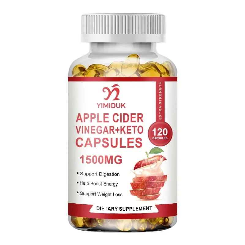 Apple Cider Vinegar Supplements with Mother - 1500 mg - ACV Capsules for Digestion Keto Cleansing and Balanced Nutrition — image 6