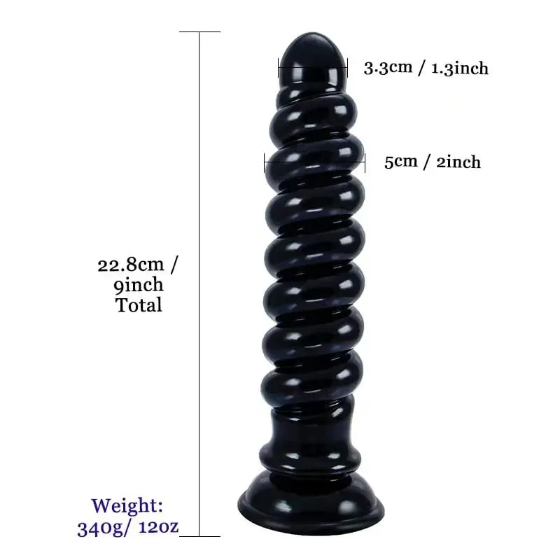 Big Thread Anal Plug Dildos For Men Butt Plug Adult Sex Toys for Women Men Prostate Massage Vaginal Spiral Anal Stimulation — image 6