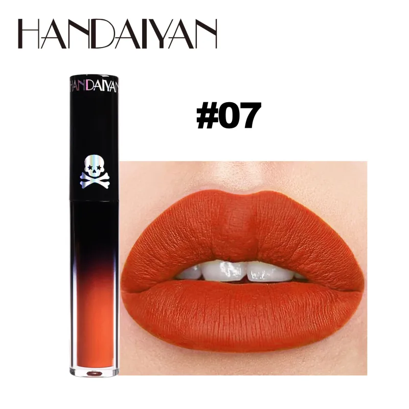 Matt Vampire Black Lila Läppstift Vattentätt Långvarigt Läppglans Halloween Jul Fuktgivande Pigmenterad Lip Makeup — image 11