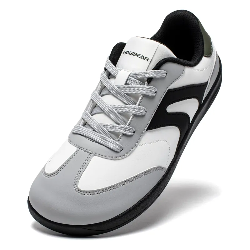 Wide Toe Shoes Unisex Artificial Leather Barefoot Sneakers Casual Retro Zero Drop Shoes for Women Men — image 12