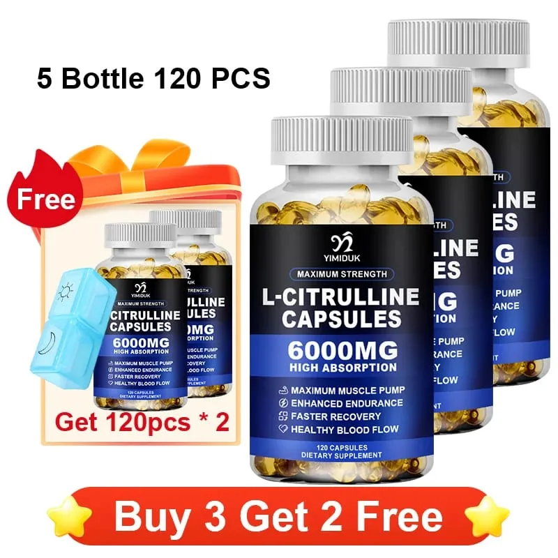 Premium L-Citrulline Capsules with High-potency Citrulline Gelatin Support Vessel Health Boost Workout Hasten Muscle Repair — image 13