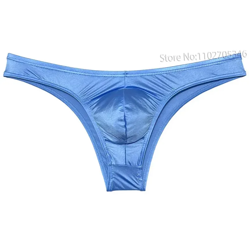 Silky Smooth Bikini Briefs Men's Enhance Pouch Micro Underwear Slip Sexy Beach Briefs Breathable Sissy Panties Pool