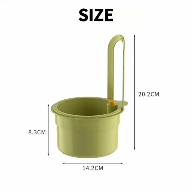 1PCS Press-Type Drain Basket: Food Strainer & Sink Organizer Multi-Functional for Kitchen & Bathroom Use